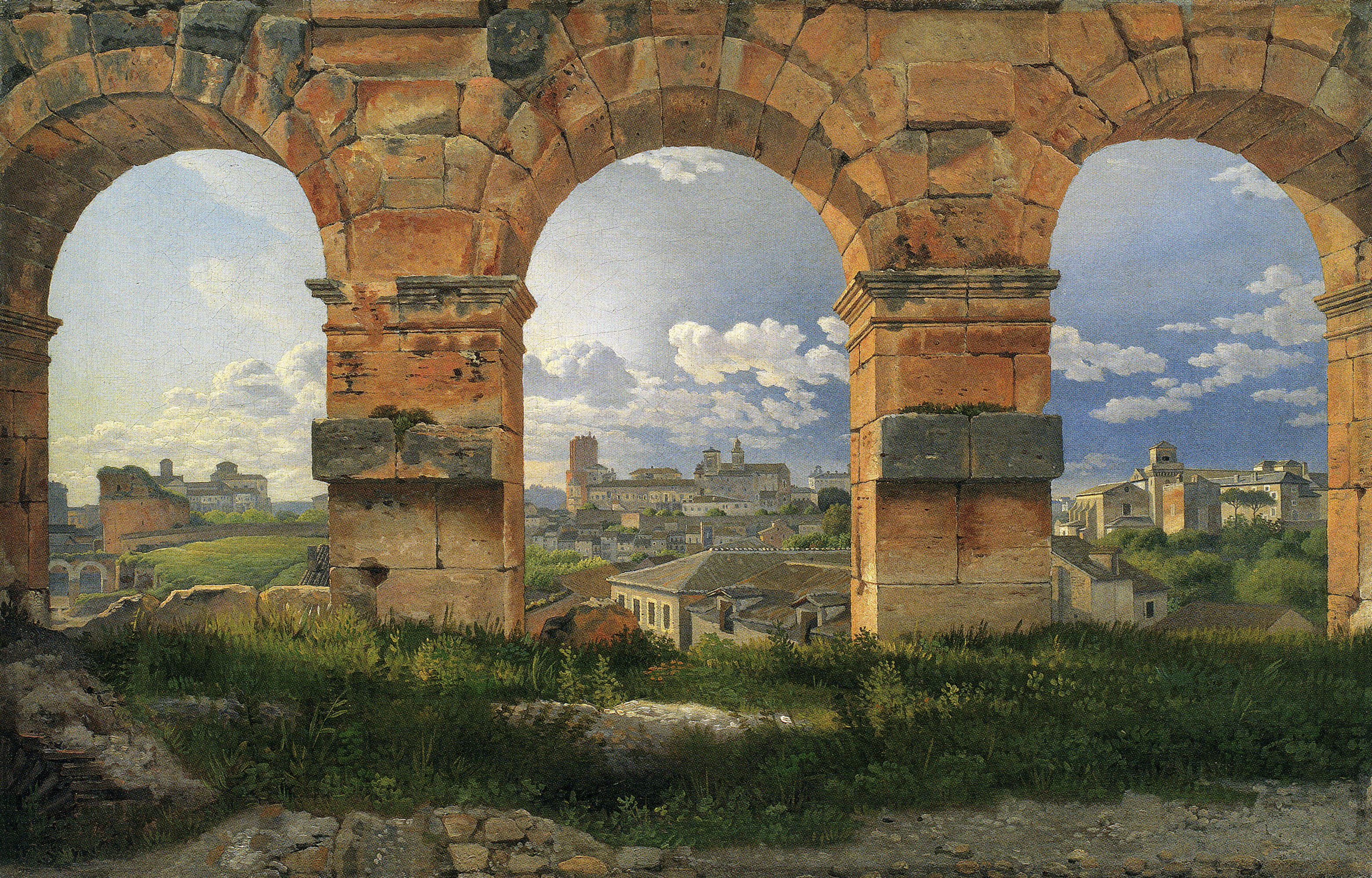 Eckersberg_A View through Three of the Arches of the Coliseum in Rome, 1815_p159