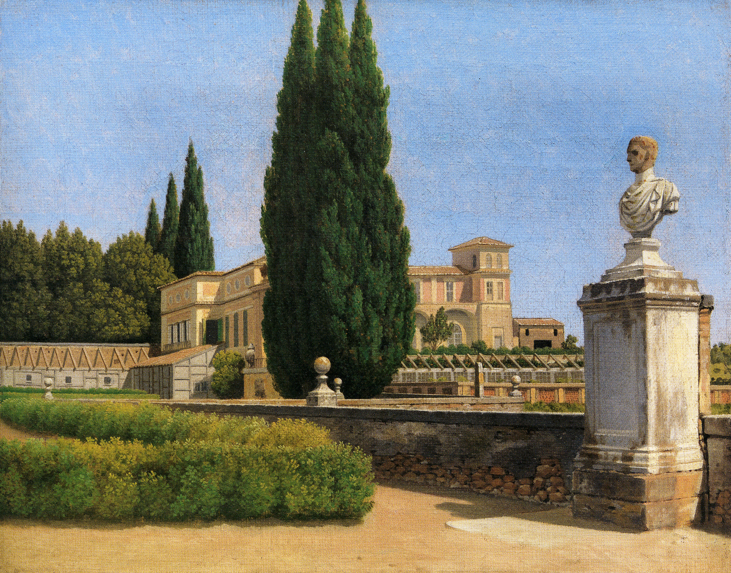 Eckersberg_View of the Gardens at the Villa Albani, Rome, 1814-16_p29