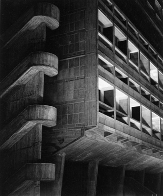 lucien hervé_unité d'habitation de marseille, 1949-1952_nuit