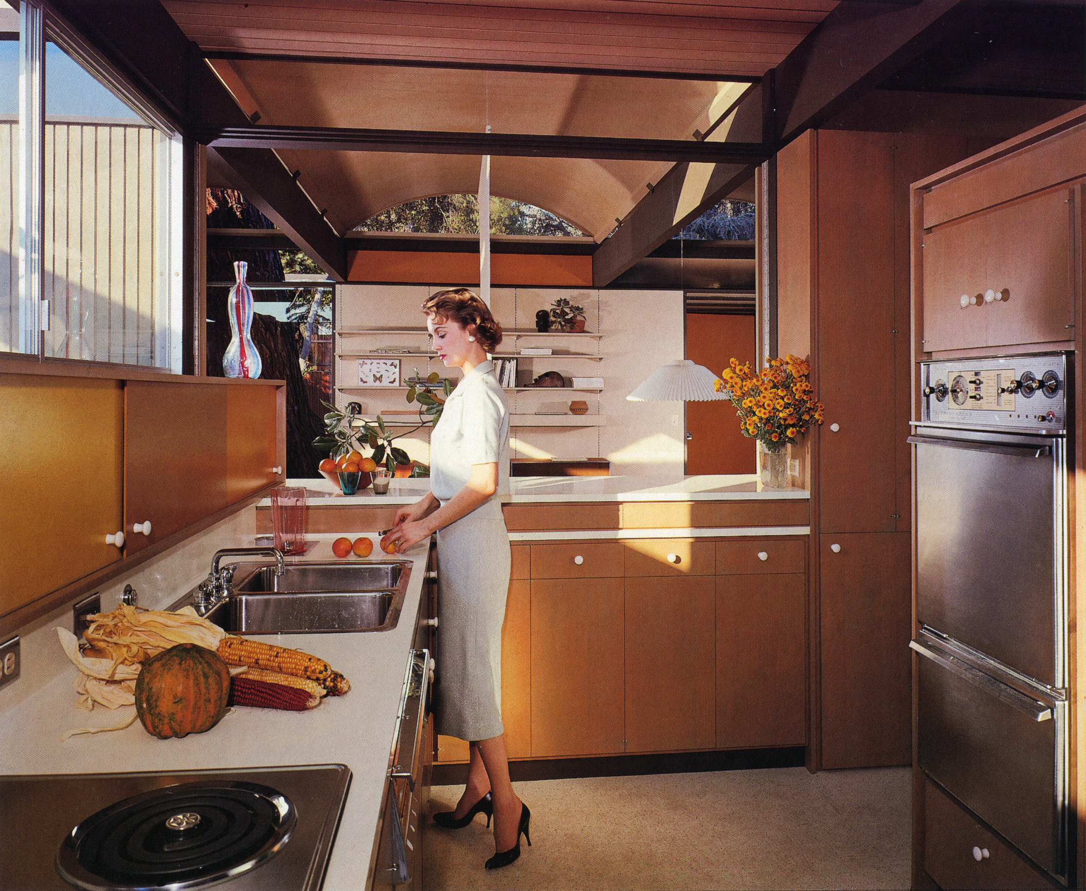 julius shulman_case study house no 20_bass house, 1958_buff, straub and hensman, altadena, calif, 1958
