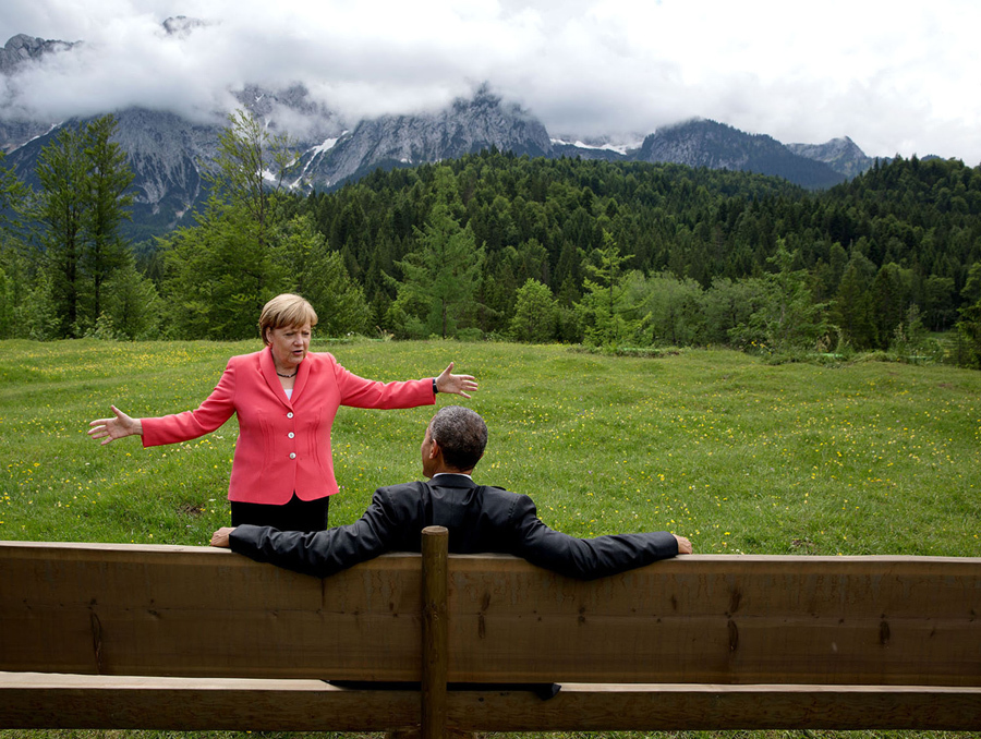 pete zouza_obama-merkel_G7 summit, krun, germany_2015